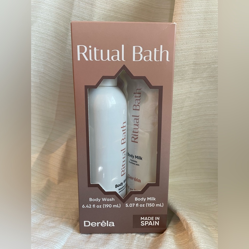 Derela Ritual Bath Body Wash & Body Milk gift set Spa Made in Spain - Picture 3 of 5